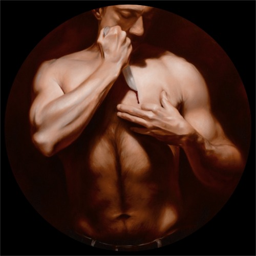 © 2010 Aron Hart, All I Have To Give #1, Oil on Canvas, 30 x 30 inches.