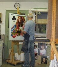Image of Aron Hart in his studio.