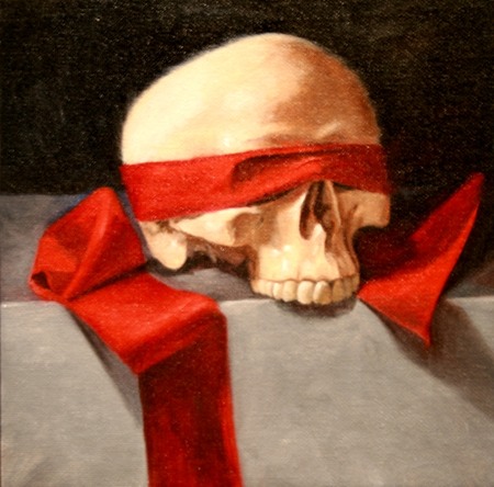 © 2015 Aron Hart, Blind Faith, Oil on canvas board