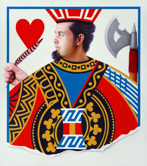© 2011 Aron Hart, Jack of Hearts, Oil on Canvas, 32 x 36 inches.