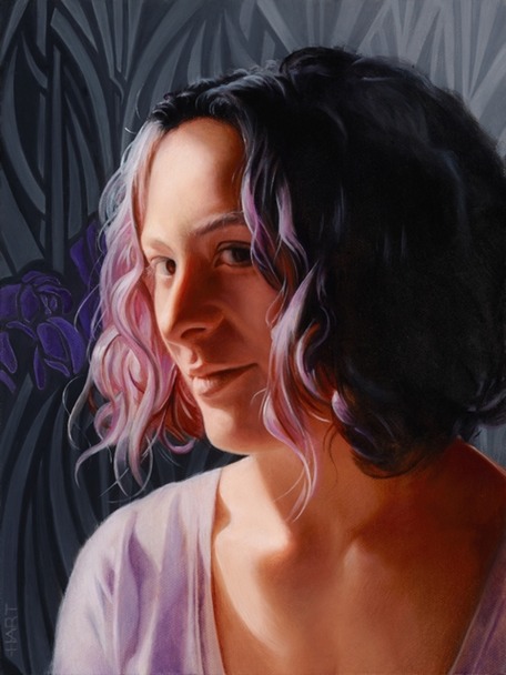 © 2013 Aron Hart, The Three Graces (3 of 3), Oil on Canvas, 9 x 12 inches.