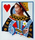 © 2011 Aron Hart, Queen of Hearts, Oil on Canvas, 32 x 36 inches.