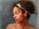 © 2011 Aron Hart, Portrait of Pigeon, Oil on Linen, 9 x 12 inches.