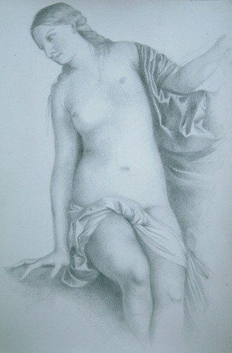 © 2013 Aron Hart, Titian master copy, gold point on prepared paper